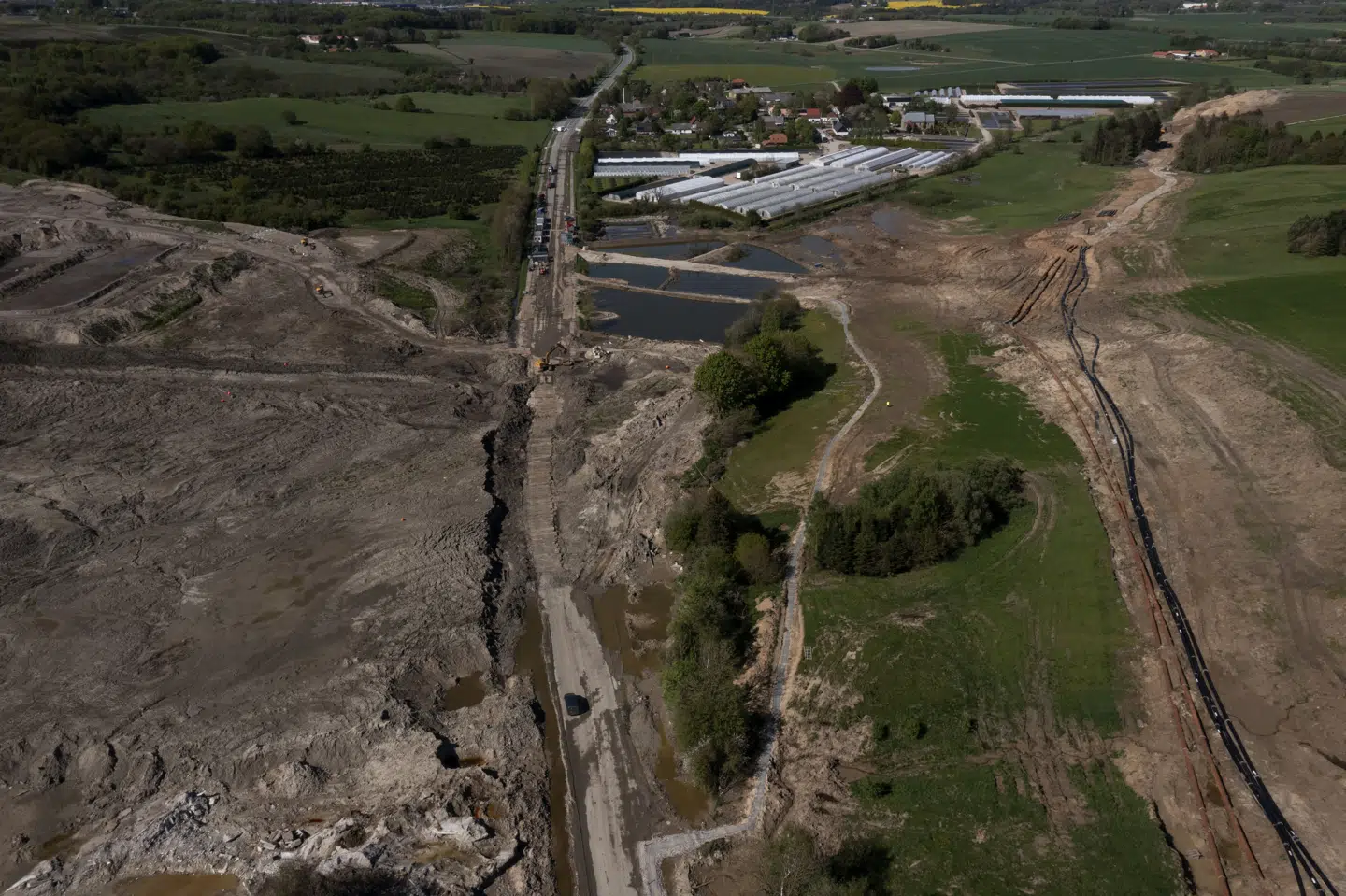 Jordskreddet ved Nordic Waste skete 19. december 2023. (Arkivfoto).