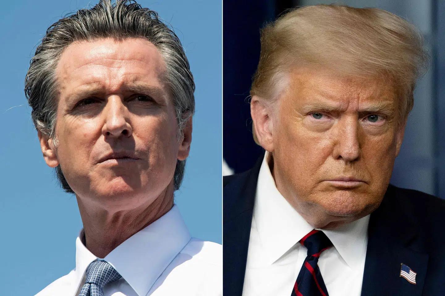 Californiens guvernør, Gavin Newsom, er stærkt kritisk over for USA's præsident, Donald Trump. Sammen med den demokratiske guvernør i Illinois kræver Newsom penge tilbage fra Trump-administrationen, efter at præsidentens storstilede toldsatser er blevet erklæret ulovlige af USA's højesteret. (Arkivfoto).