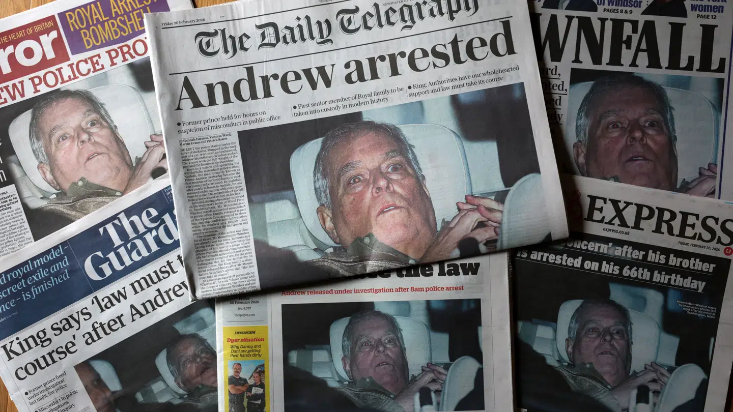 Alle britiske aviser brugte Phil Nobles billede på forsiden fredag.