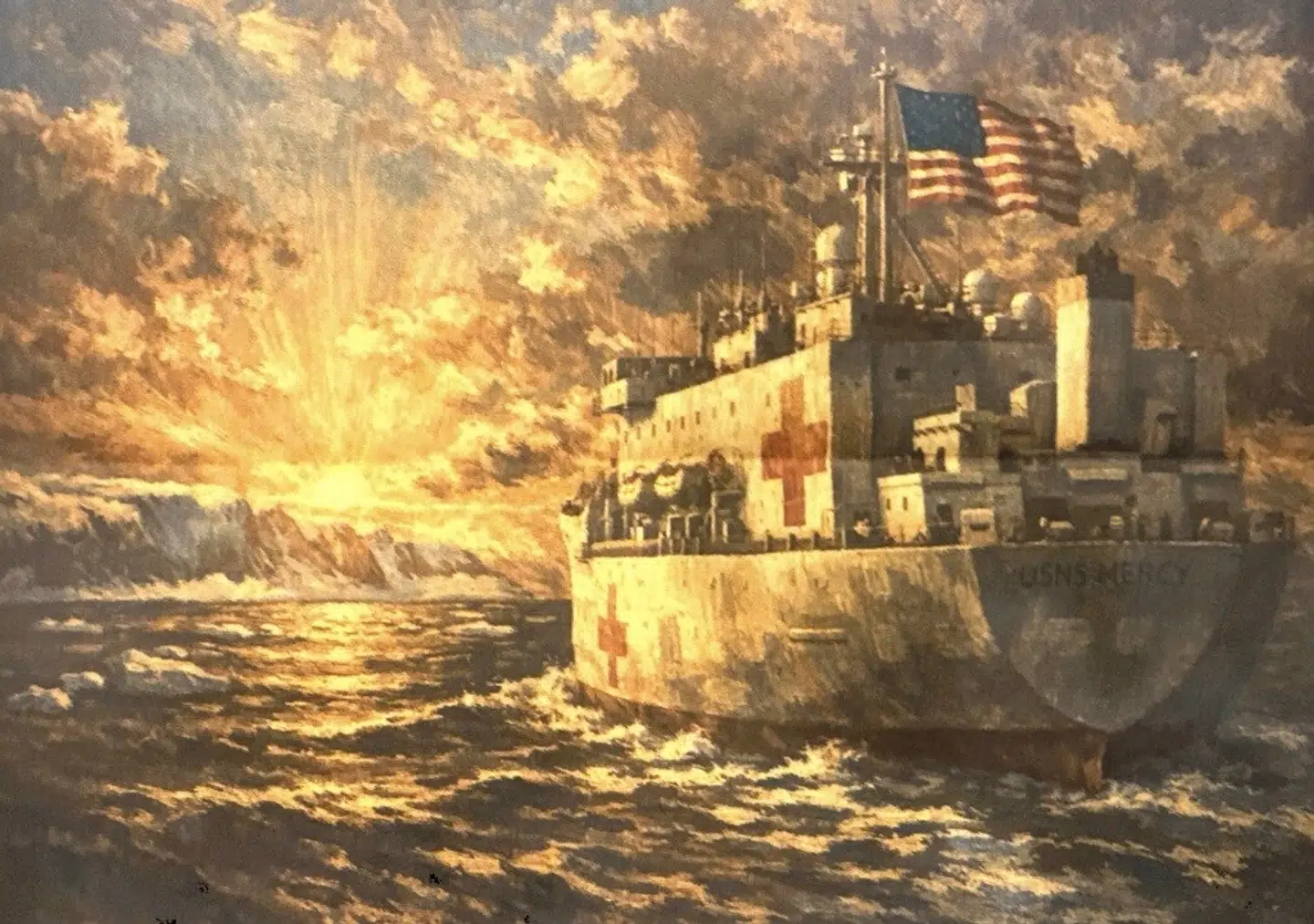 Dette billede viser skibet fra Trumps opslag.