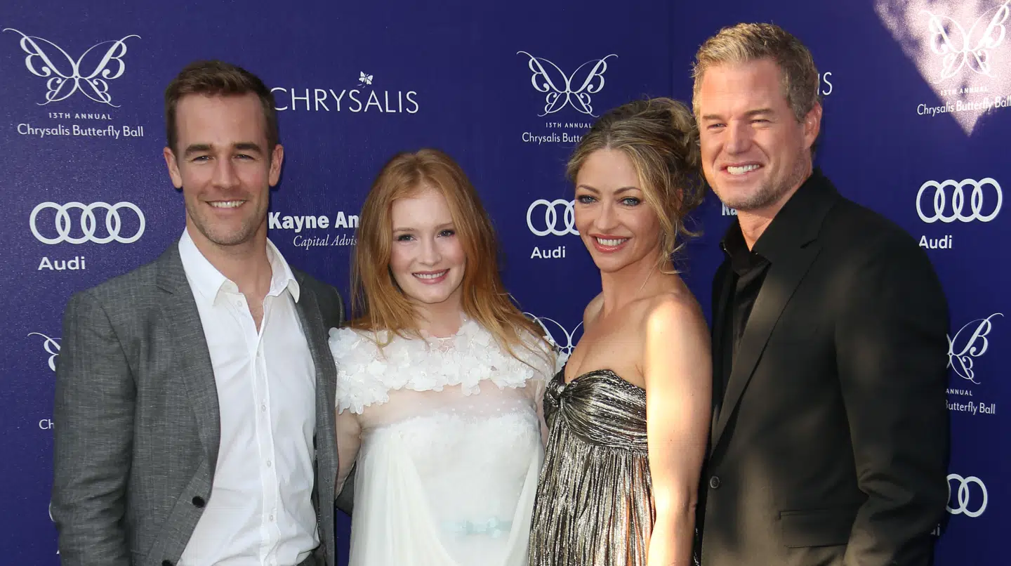 Van Der Beek-parret og Dane-parret ved Chrysalis Butterfly Ball i 2014.