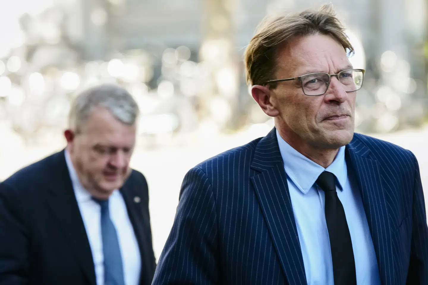 Jeppe Søe og Lars Løkke Rasmussen startede Moderaterne sammen, men i 2024 meldte Jeppe Søe sig ud af partiet. Nu lancerer han et partineutralt mødested, inden han stopper i Folketinget. (Arkivfoto).