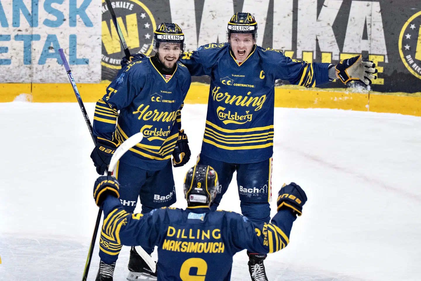 For første gang i sæsonen scorede Herning Blue Fox et tocifret antal mål, da Odense Bulldogs skøjtede ind i en 10-3-afklapsning. (Arkivfoto).