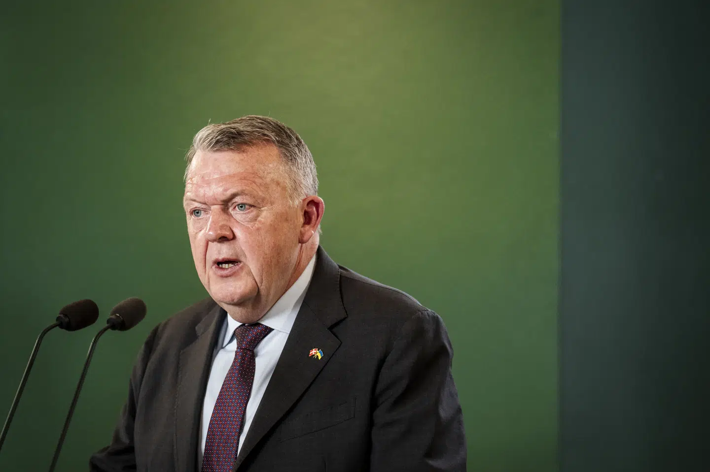 Udenrigsminister Lars Løkke Rasmussen (M) deltager tirsdag i præsentationen af regeringens 2035-plan i Finansministeriet i København.