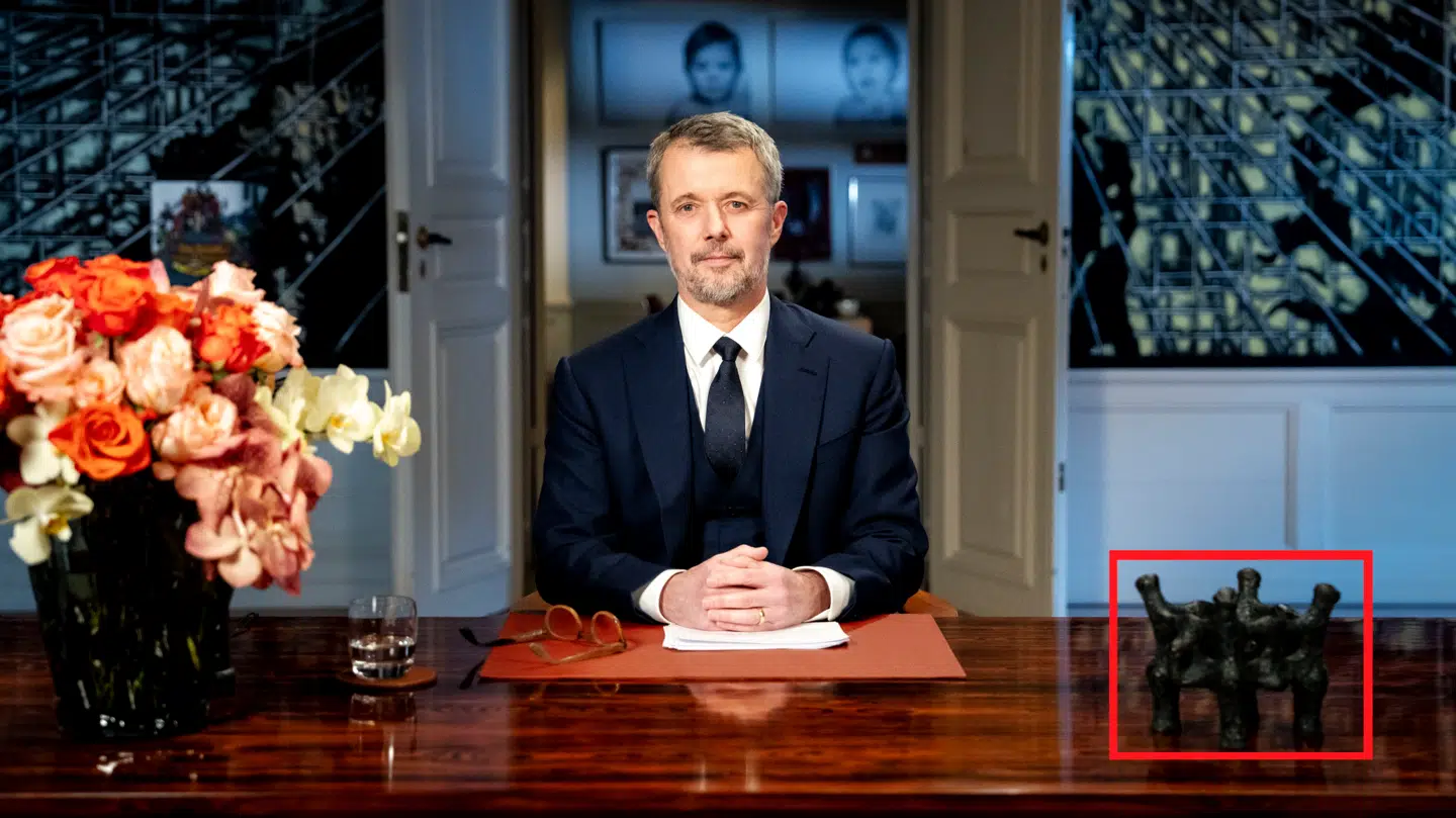 Kong Frederik X holder nytårstale fra Frederik VIII’s Palæ, Amalienborg, København, onsdag den 31. december 2025.