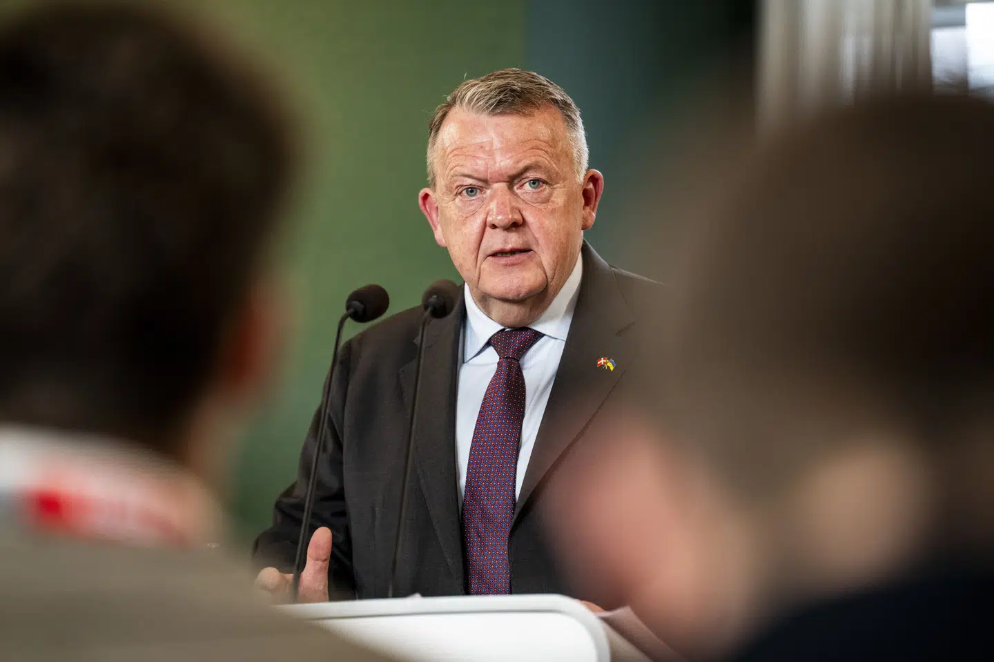 Udenrigsminister Lars Løkke Rasmussen (M) var tirsdag til pressemøde i Finansministeriet, hvor regeringen præsenterede en 2035-plan. Efterfølgende har han talt med DR om det kommende folketingsvalg. (Arkivfoto).