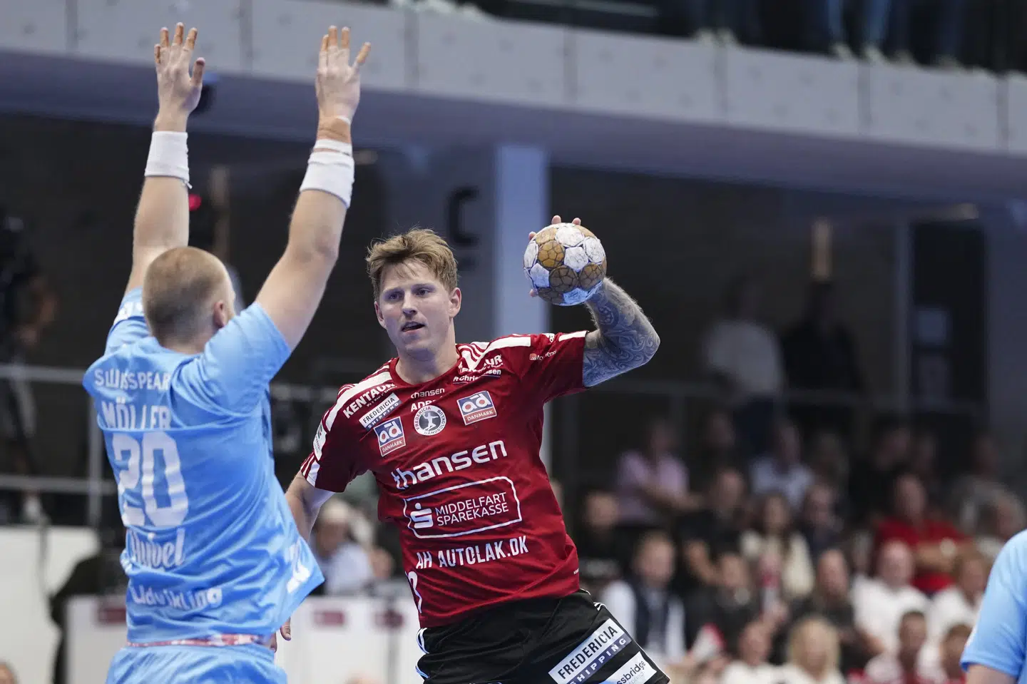 Anders Kragh Martinusen var som vanligt blandt de bærende hos Fredericia. (Arkivfoto).