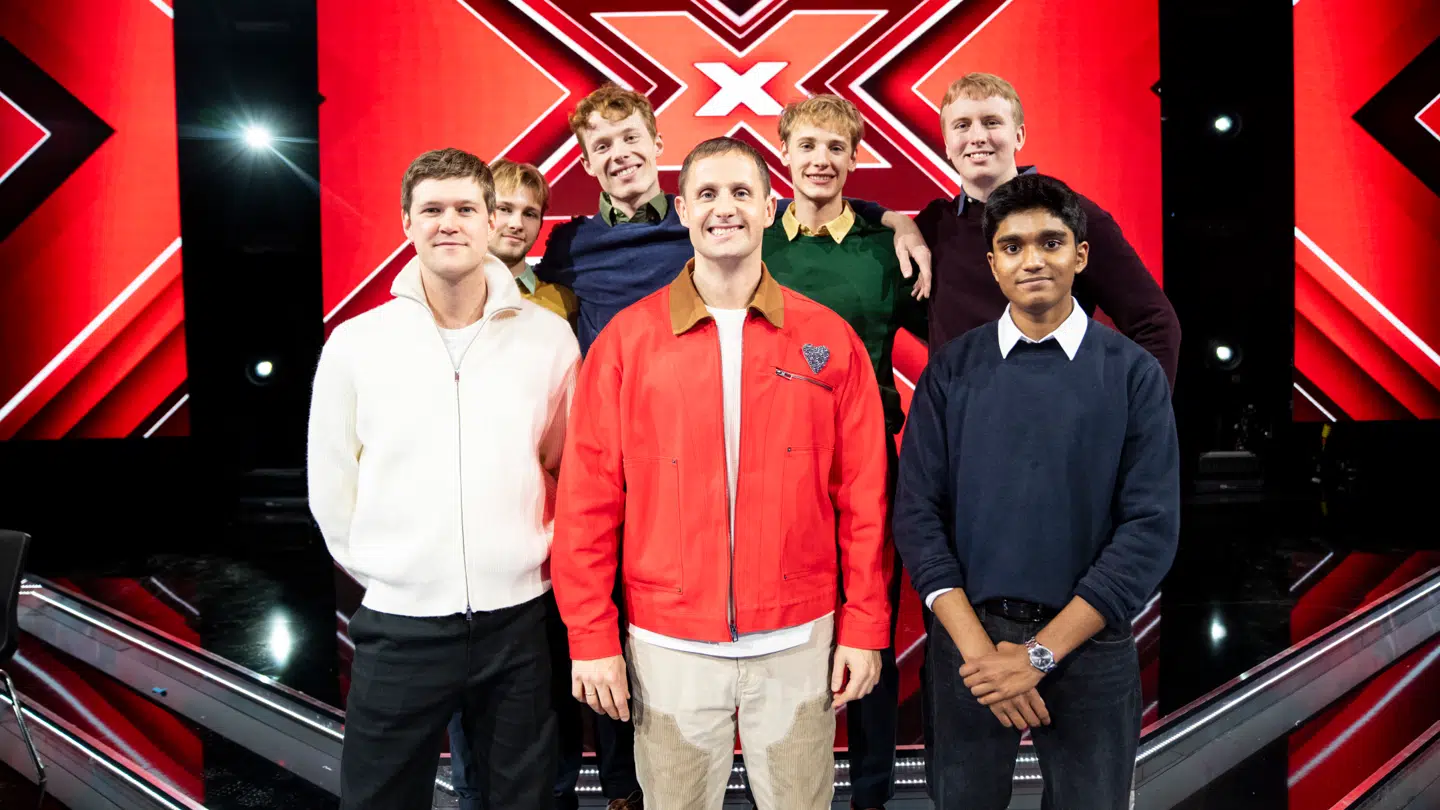 Benjamin Hav og hans 'X Factor'-hold.