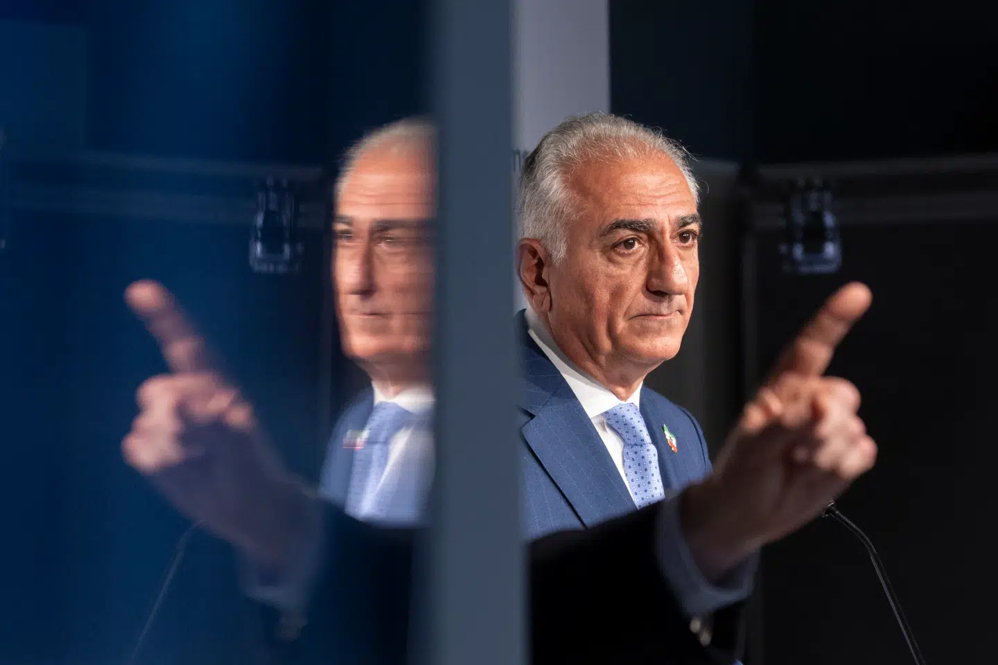Reza Pahlavi er søn af Irans sidste shah, der flygtede ud af landet under revolutionen i 1979. Siden da har Iran været et præstestyre. Her ses shahsønnen under sikkerhedskonferencen i München i år.