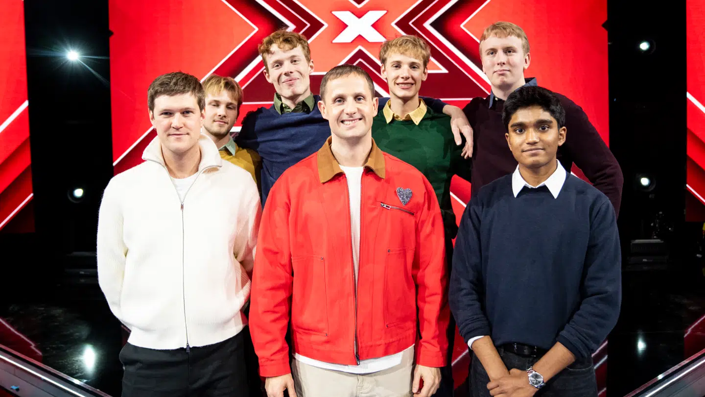 Jakob Hasselstrøm og resten af Benjamin Havs 'X Factor'-hold.