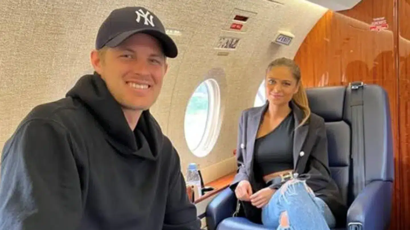 Marcus Ericsson og Iris Jondahl blev gift i efteråret.