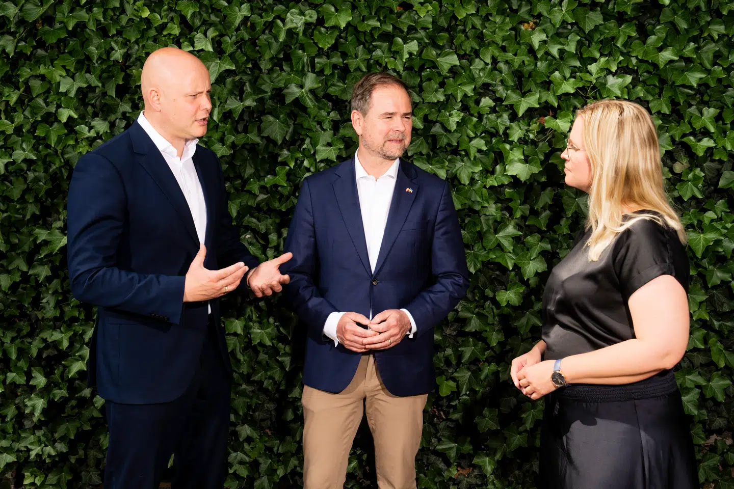 Finansminister Nicolai Wammen (S), økonomiminister Stephanie Lose (V) og kulturminister Jakob Engel-Schmidt (M) stod alle i slutningen af januar på et pressemøde i Finansministeriet og præsenterede den fødevarecheck, som i dag skal stemmes igennem i Folketinget.