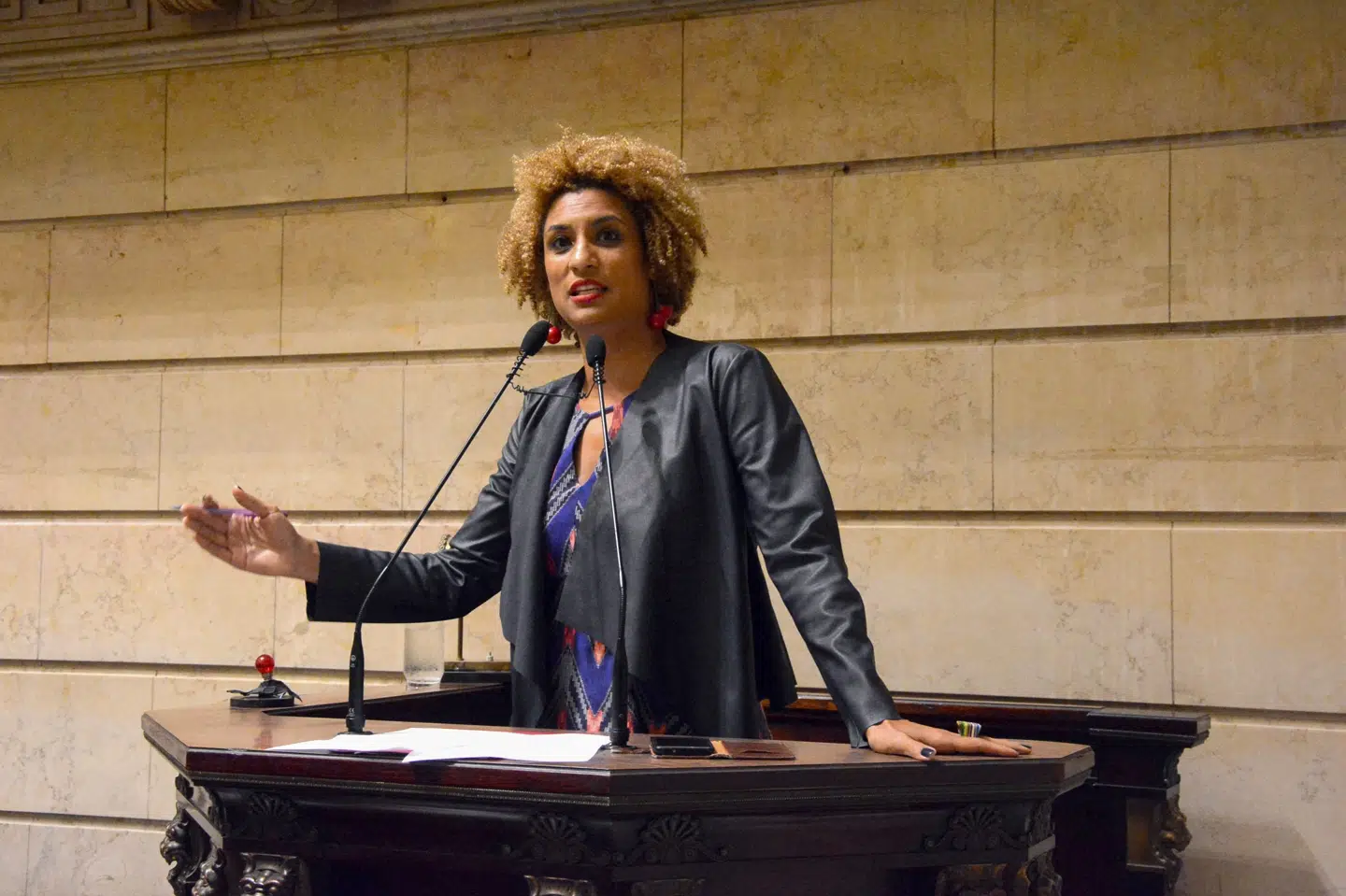 Marielle Franco havde baggrund i Rios fattige kvarterer og var en åbenmundet kritiker af millionbyens magtfulde militsgrupper. (Arkivfoto).