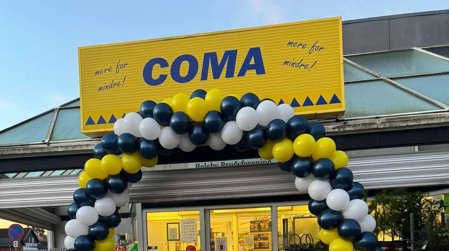 Coma-butikken i Holeby.
