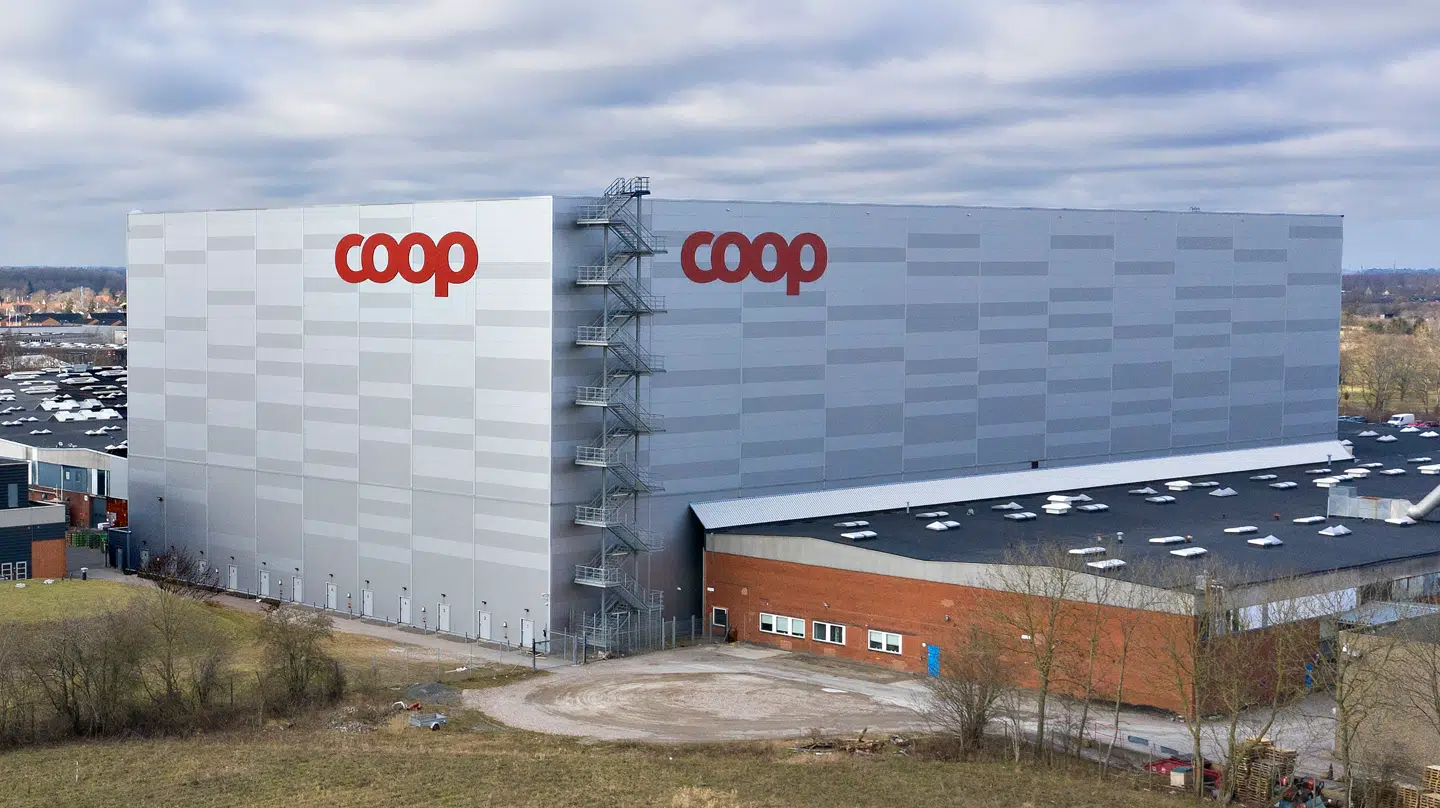 Arkivfoto af Coop Odense Distributionscenter.