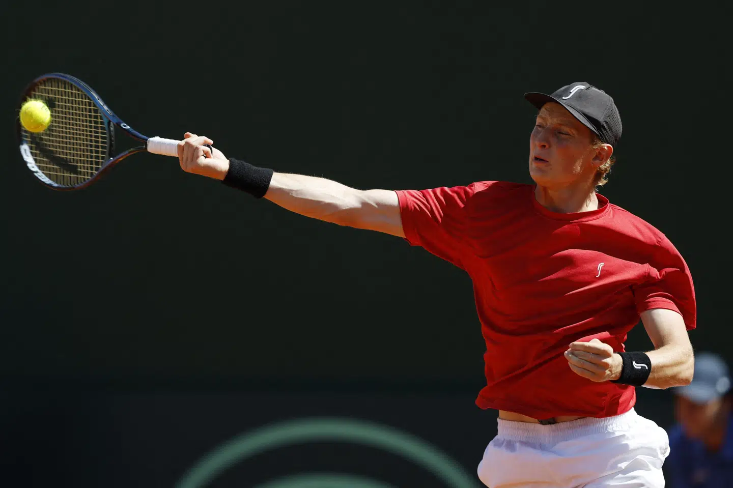 Elmer Møller blev ikke levnet mange chancer mod Francisco Cerundolo. (Arkivfoto).