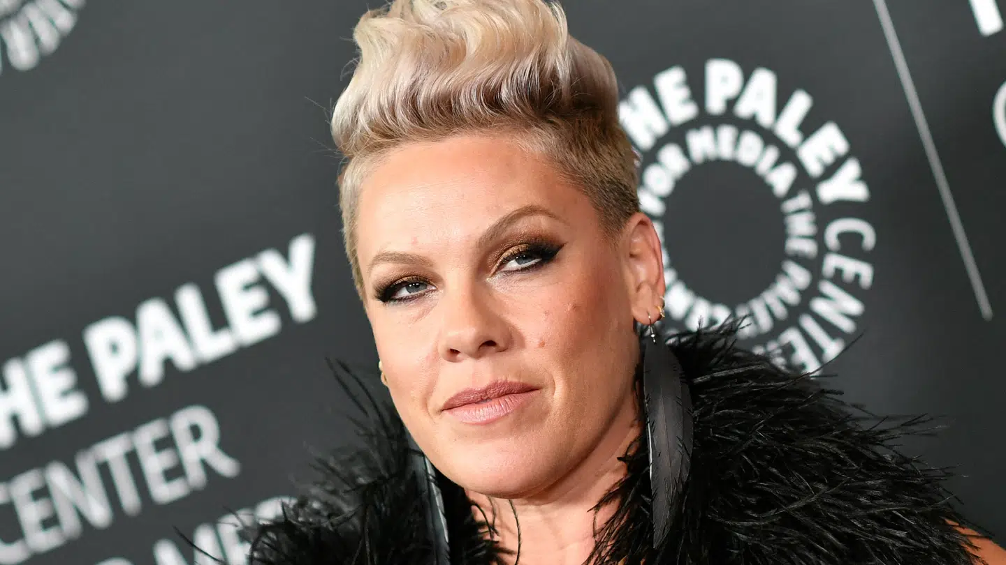 Her ses Pink på den røde løber i 2024.