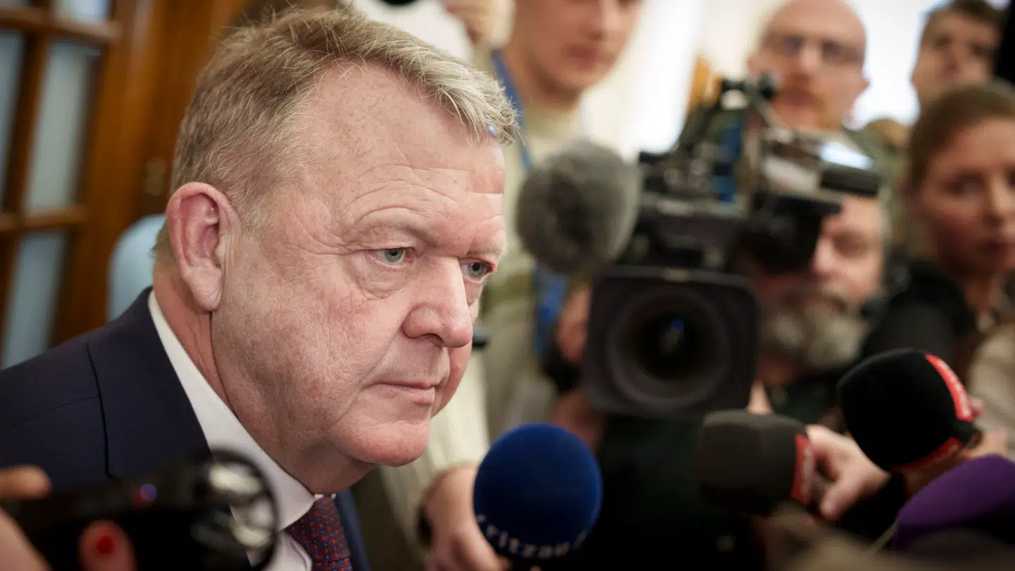 Udenrigsminister Lars Løkke Rasmussen ses her torsdag efter udskrivelsen af folketingsvalget.