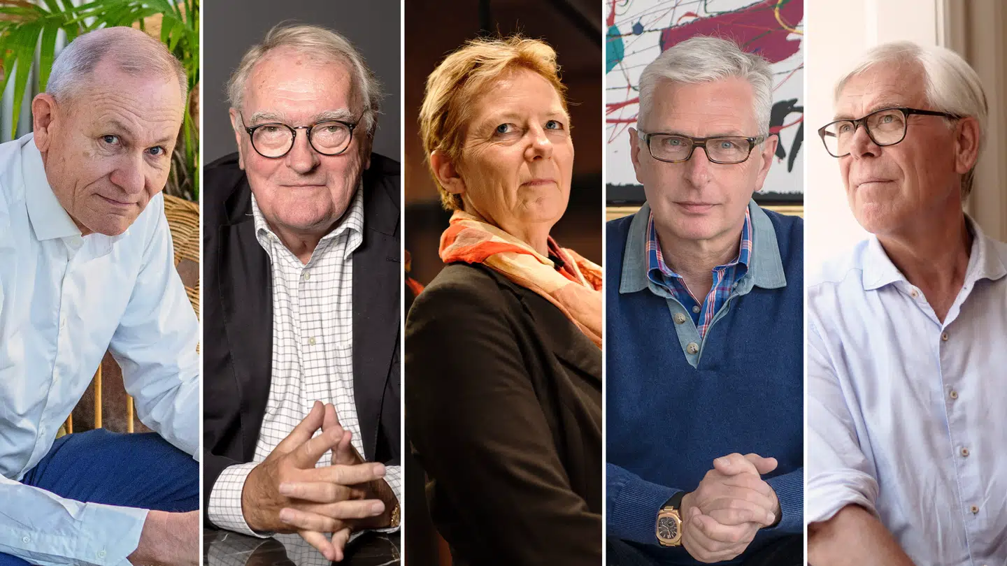 De danske velhavere Jens Løgstrup, Henning Kruse Petersen, Eva Fischer Hansen, Lars Erik Nielsen og Flemming Lindeløv, er stærkt utilfredse med det socialdemokratiske forslag om en formueskat.