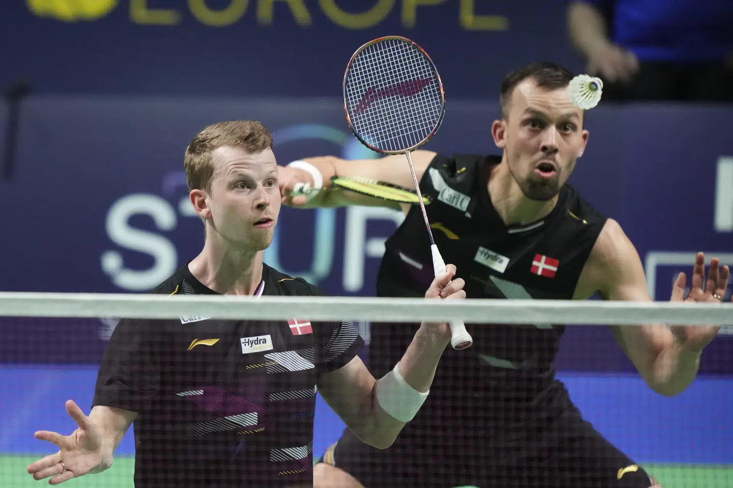 Herredoublen med Kim Astrup og Anders Skaarup tabte klart fredagens jagt på en semifinale i det tyske. (Arkivfoto).