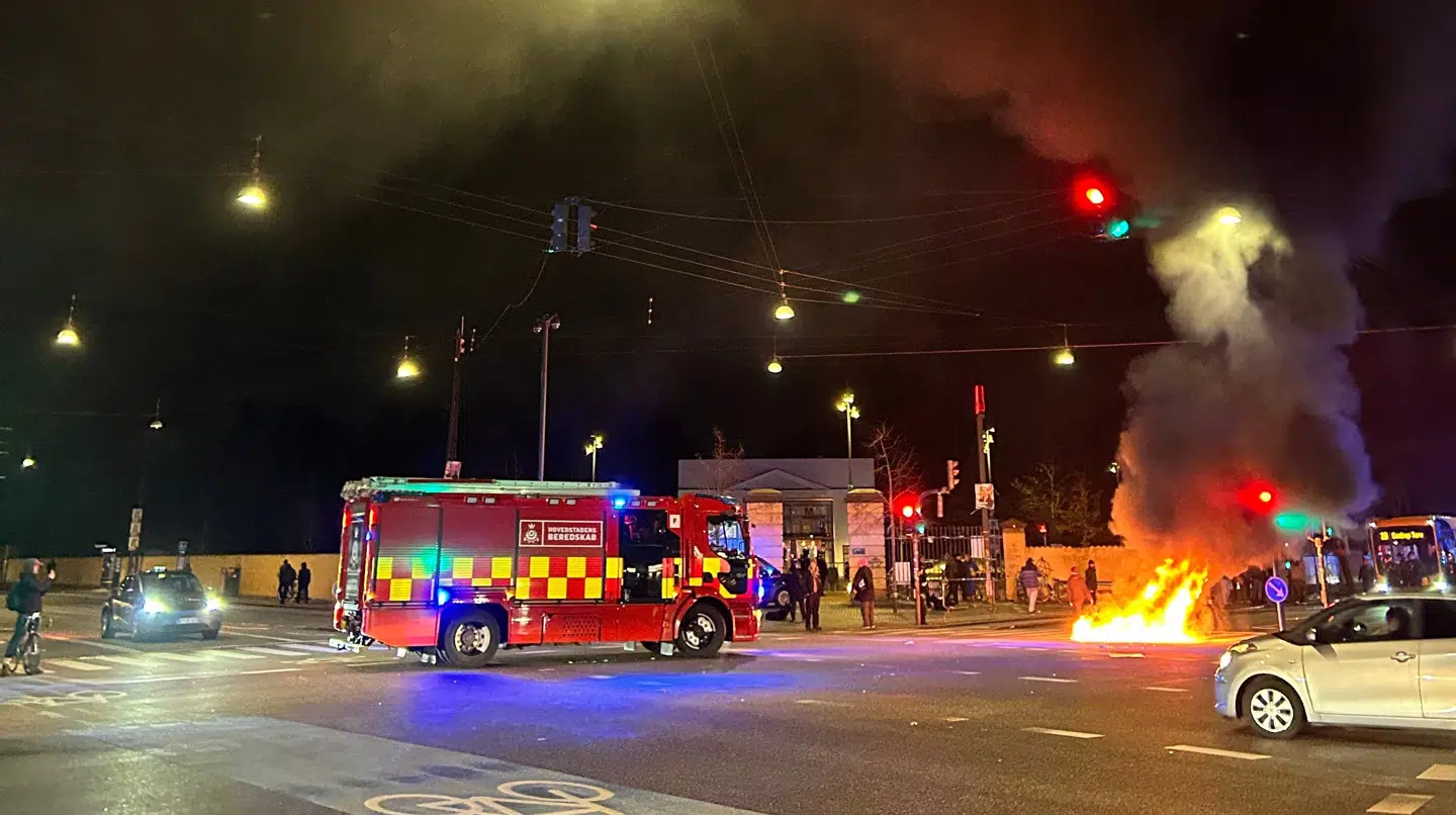 Brandvæsnet er rykket ud.