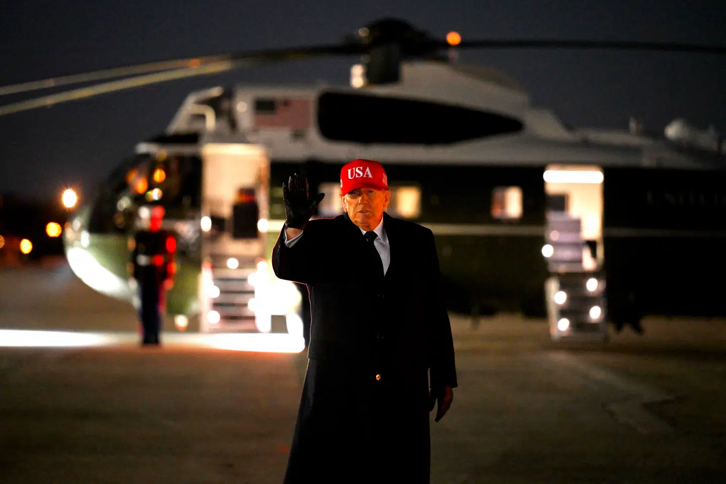 Donald Trump landede søndag igen i Washington, D.C. Den amerikanske præsident opholdt sig i Florida under weekendens angreb mod Iran.