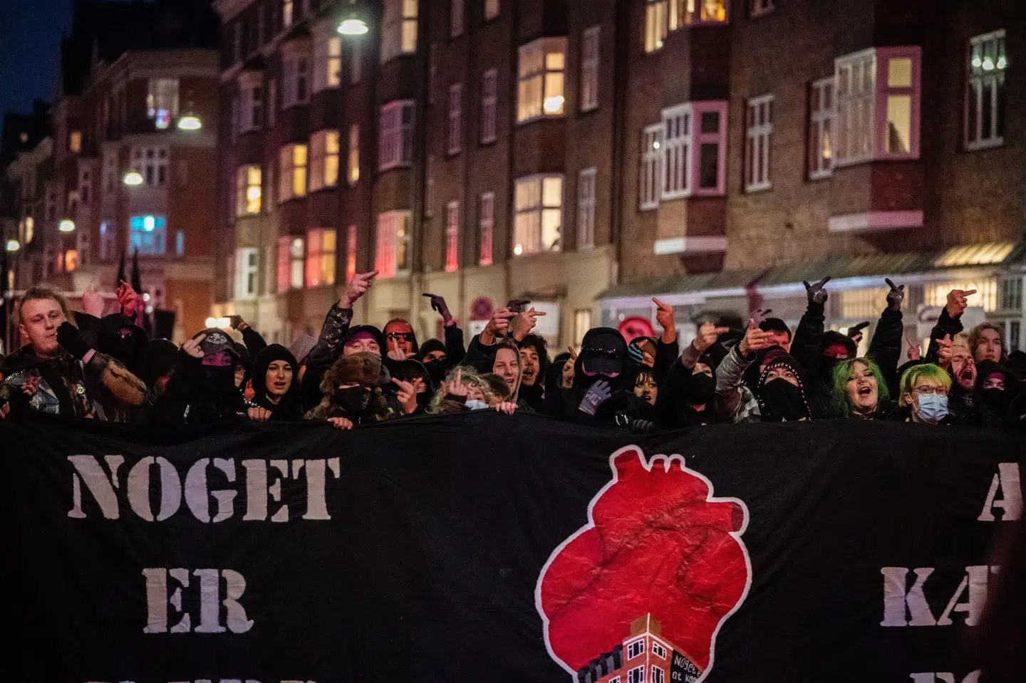 Også i 2022 blev der afholdt en demonstration i forbindelse med 15-årsdagen for nedrivningen af Ungdomshuset. (Arkivfoto).