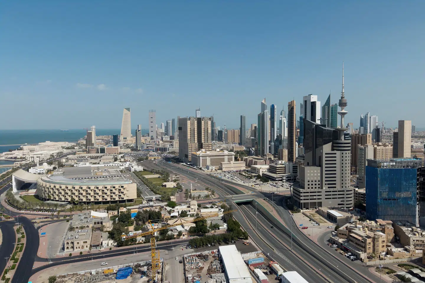 Luftalarmerne har mandag morgen lydt over Kuwait By. (Arkivfoto).
