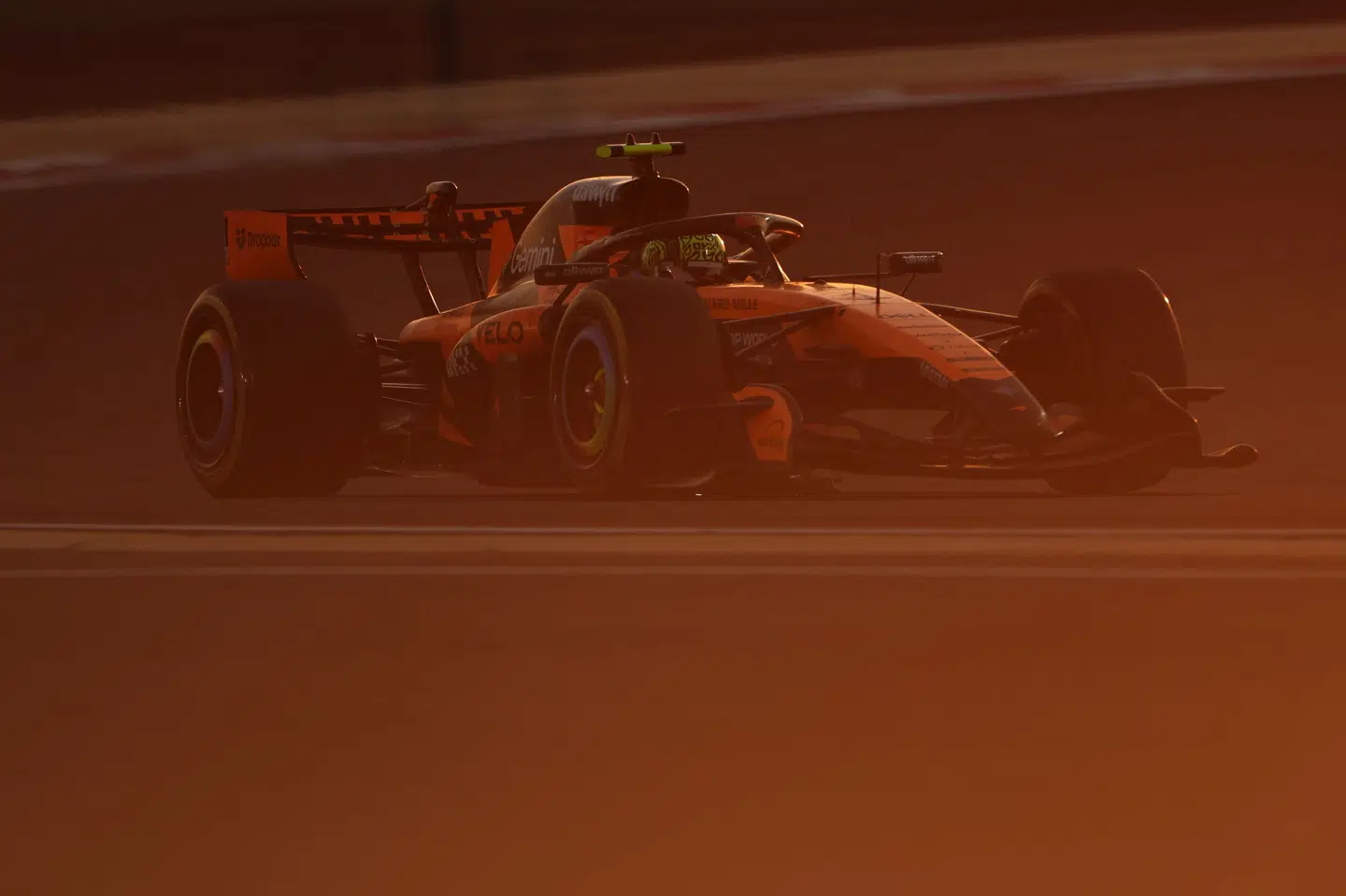Verdensmester Lando Norris og resten af Formel 1-feltet testede bilerne for en god uges tid siden i Bahrain. (Arkivfoto).