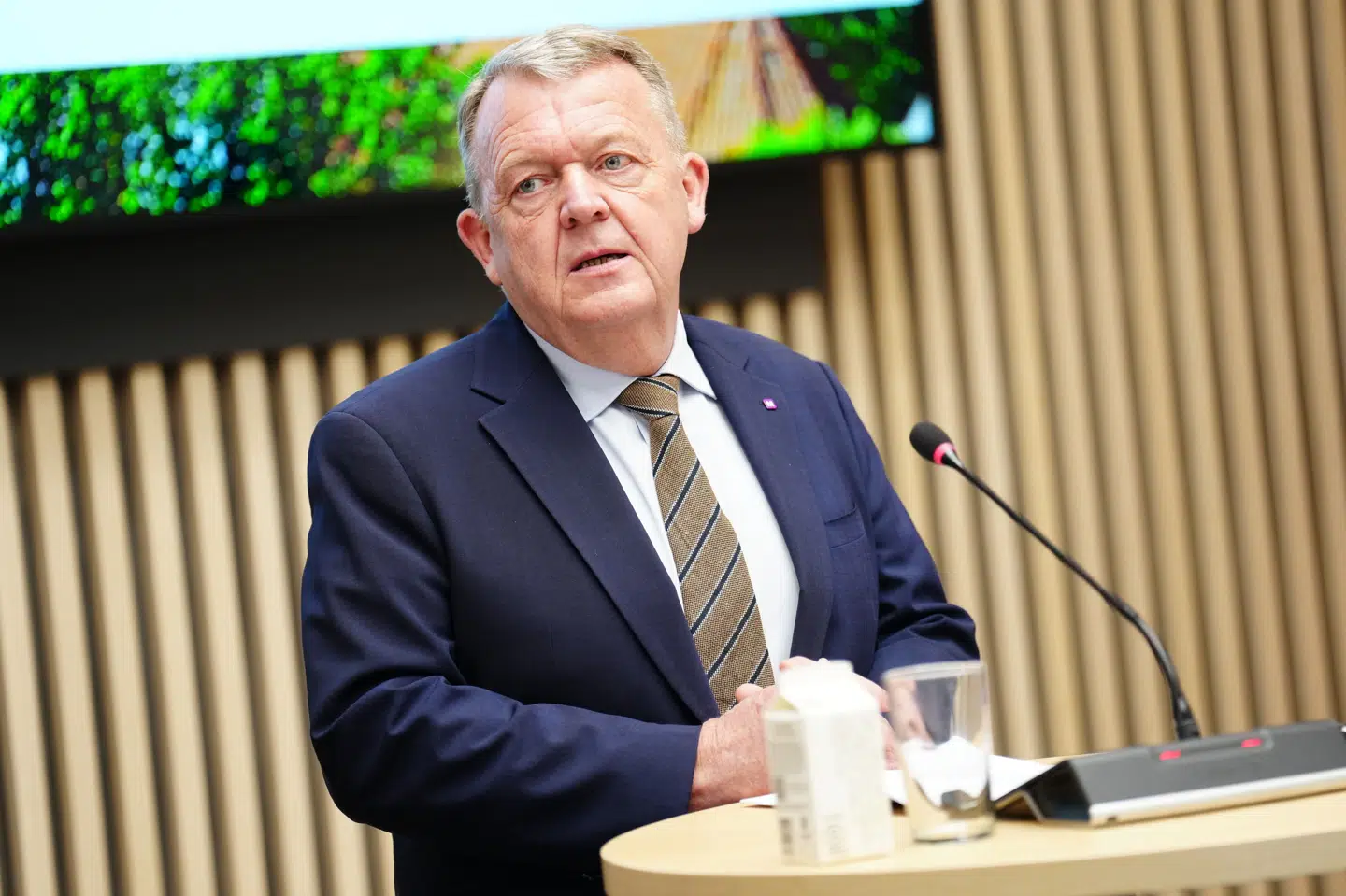 Moderaterne og formand Lars Løkke Rasmussen (M) holder pressemøde på Christiansborg, hvor partiet fremlægger sine principper om boligskat.