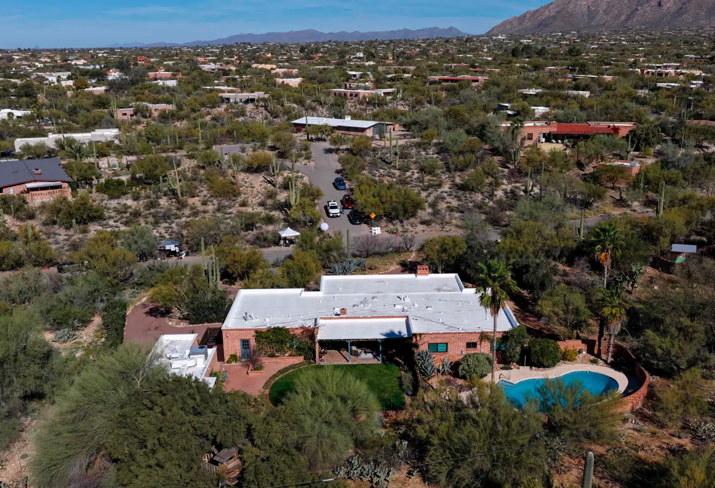 Nancy Guthries hjem uden for Tucson i delstaten Arizona.