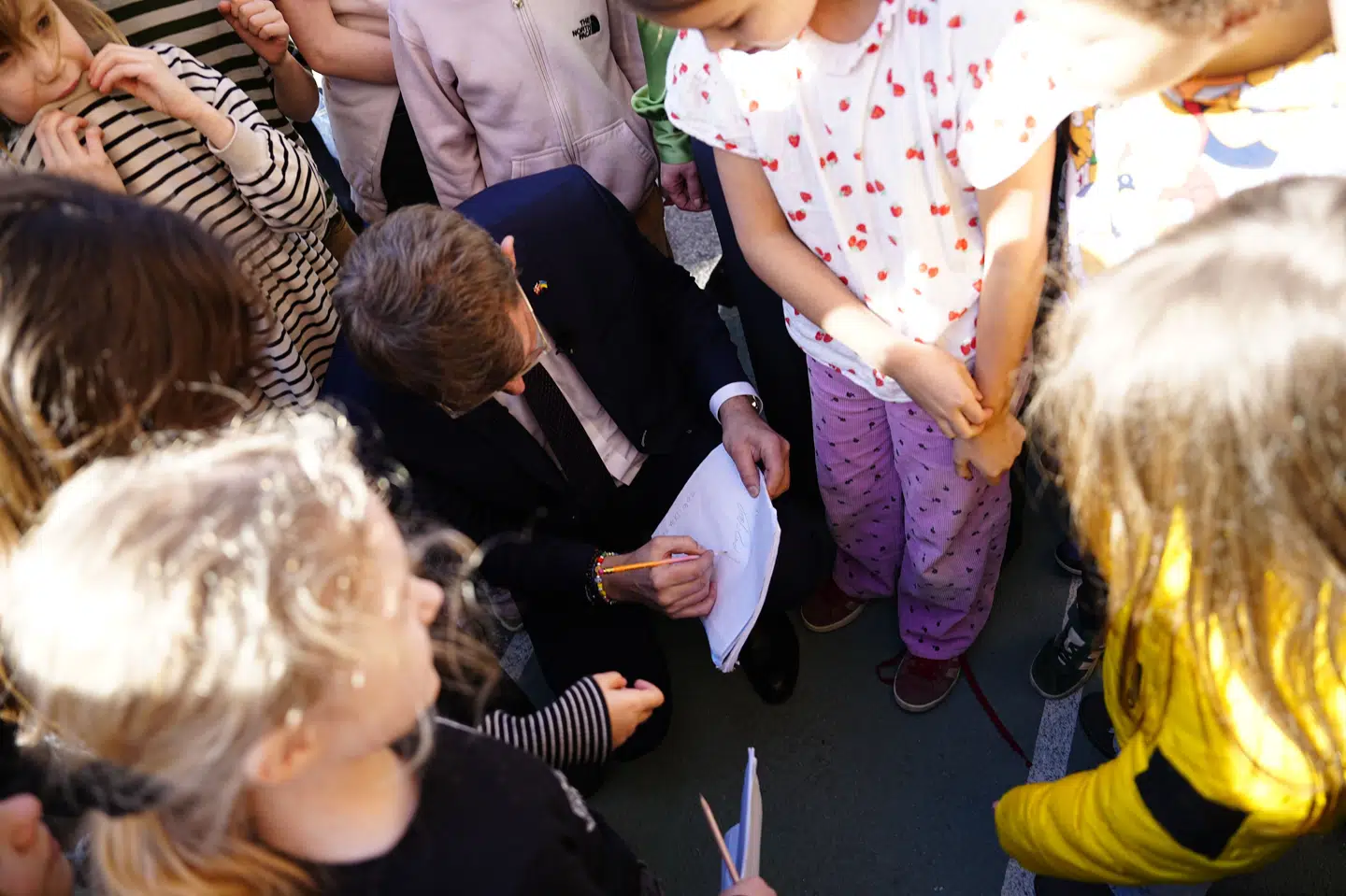 Venstres formand, Troels Lund Poulsen, og Venstres næstformand, Stephanie Lose, præsenterer et skoleudspil på Bordings Friskole i København. Partiet vil afsætte fem milliarder kroner til Folkeskolen.