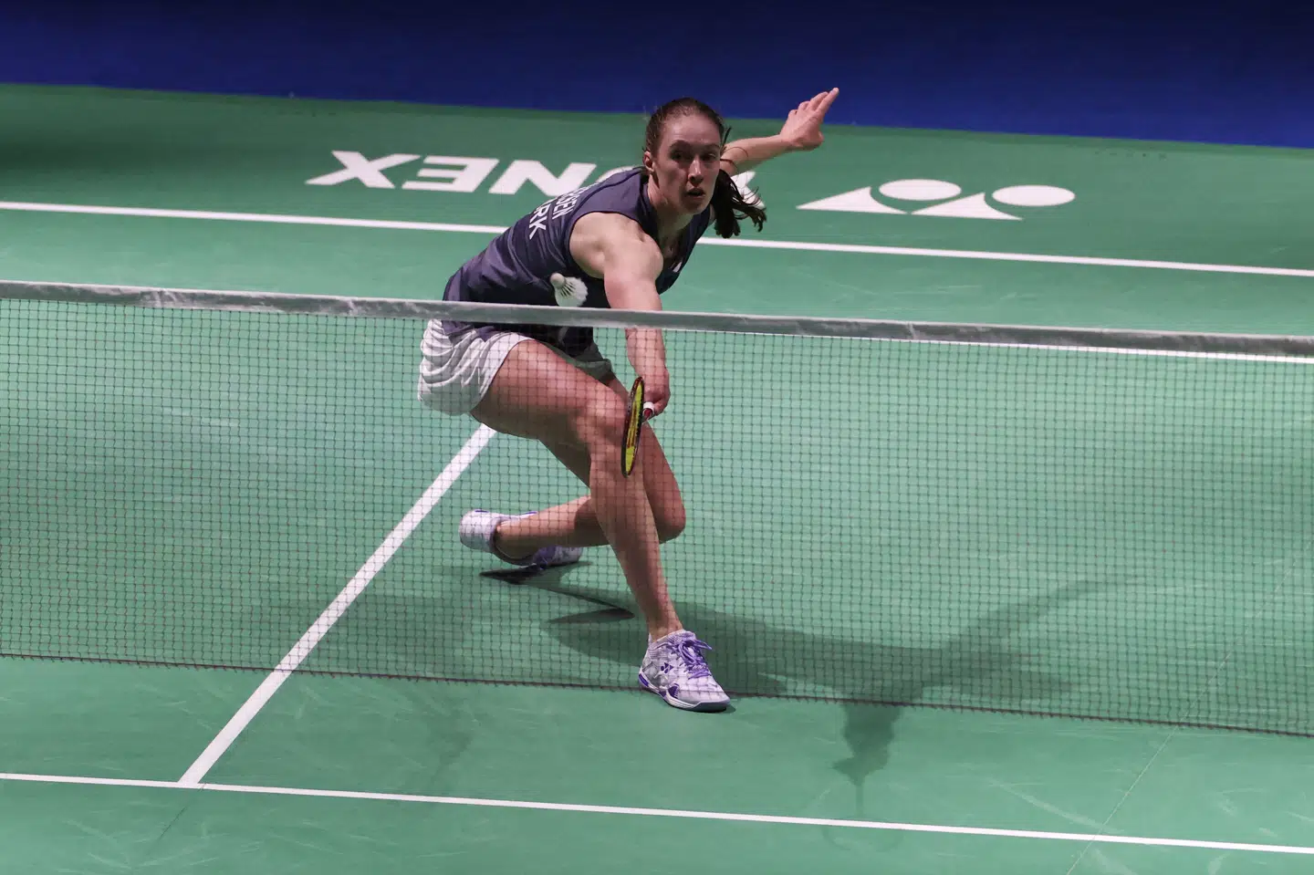 Line Christophersen er klar til anden runde i All England. (Arkivfoto).