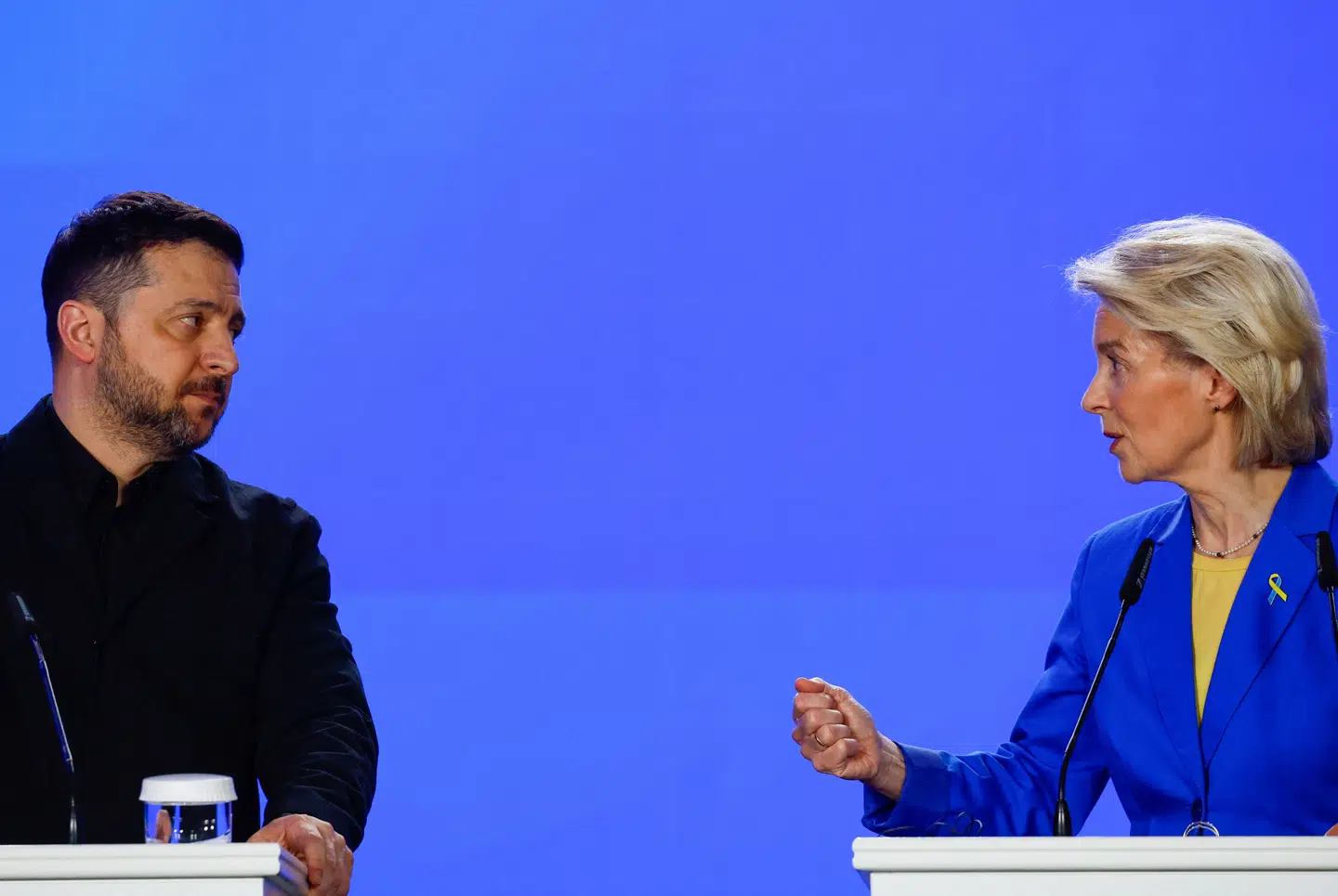Den 24. februar, på fireårsdagen for krigen i Ukraine, sagde kommissionsformand Ursula von der Leyen til præsident Zelenskyj, at det »ikke er muligt« at fastlægge en dato for ukrainsk EU-medlemskab.