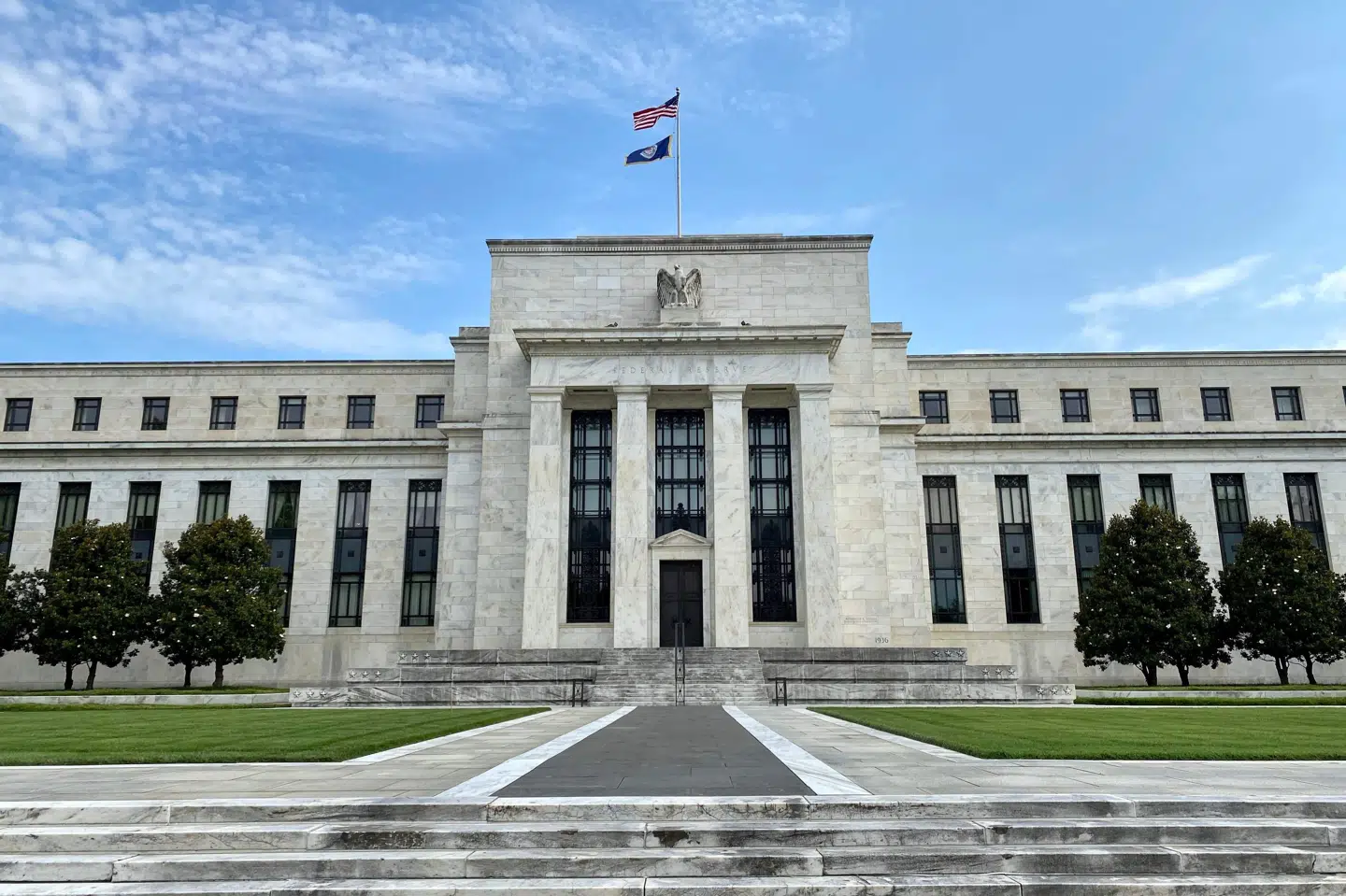 USA's centralbanks (Fed) bygning ligger i USA's forbundshovedstad, Washington D.C. (Arkivfoto).