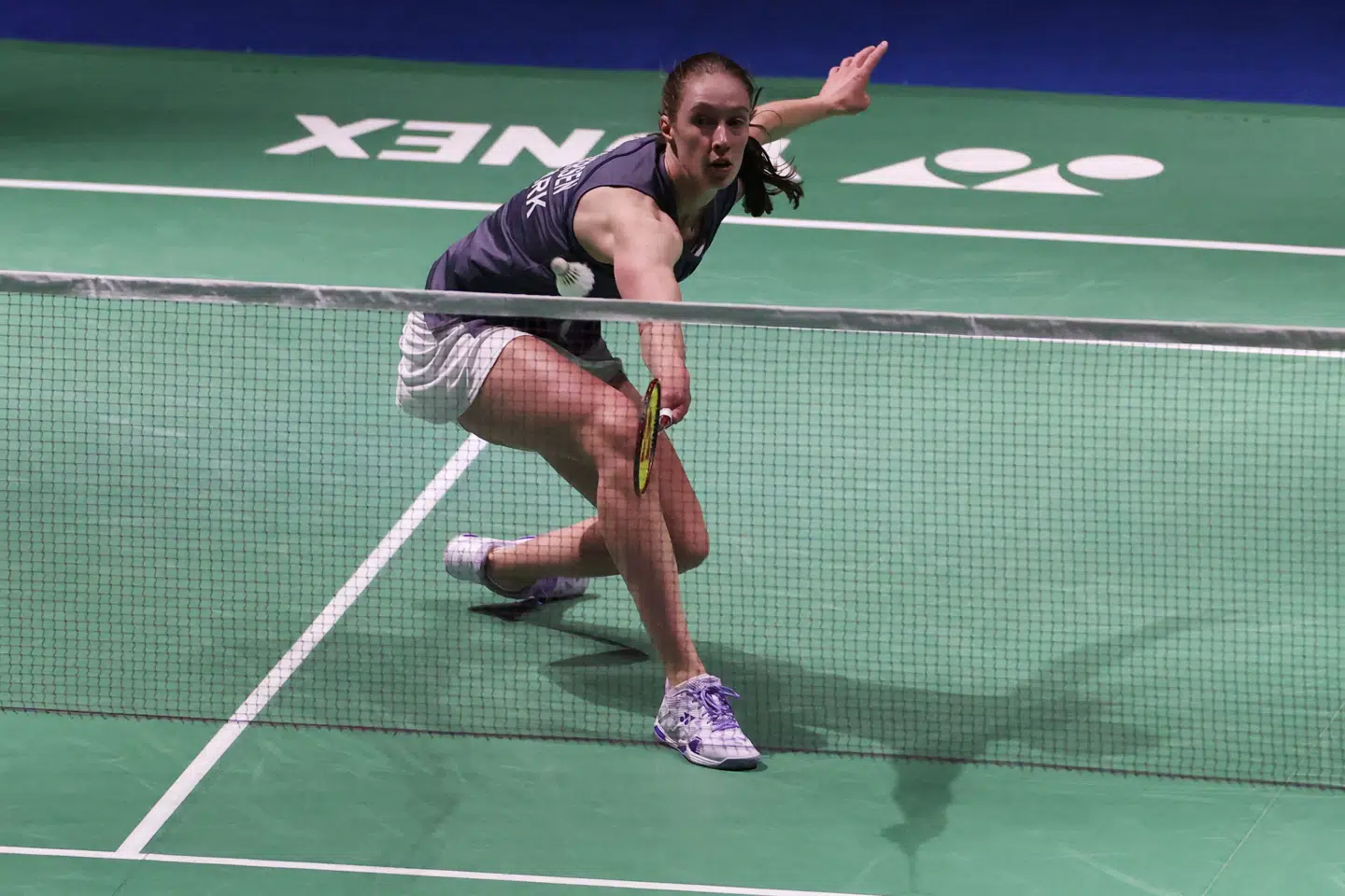 Line Christophersen er med en sejr i to sæt klar til kvartfinalen i All England. (Arkivfoto).