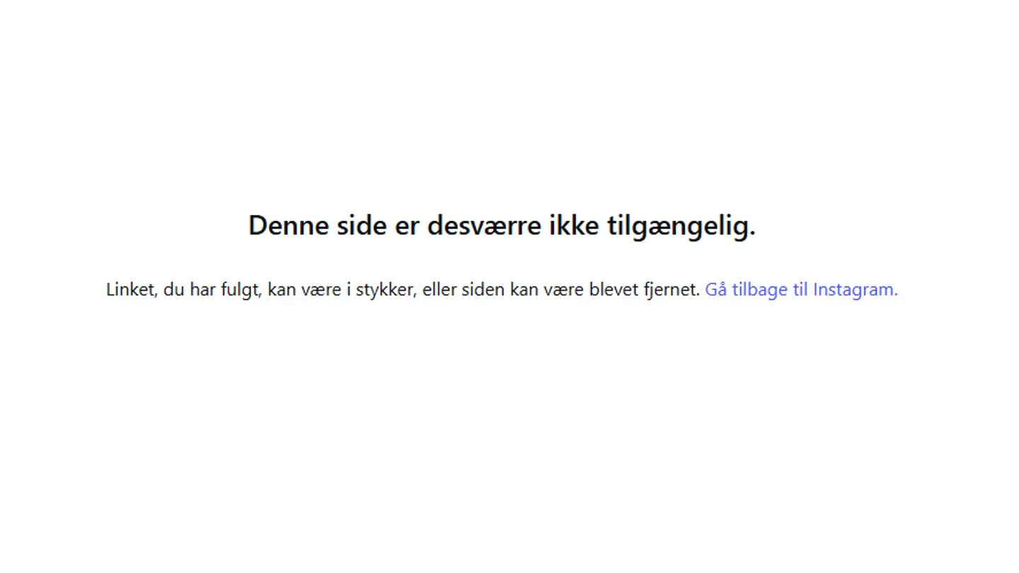Sådan ser sitet ud, når man forsøger at tilgå Britney Spears' Instagram-profil.