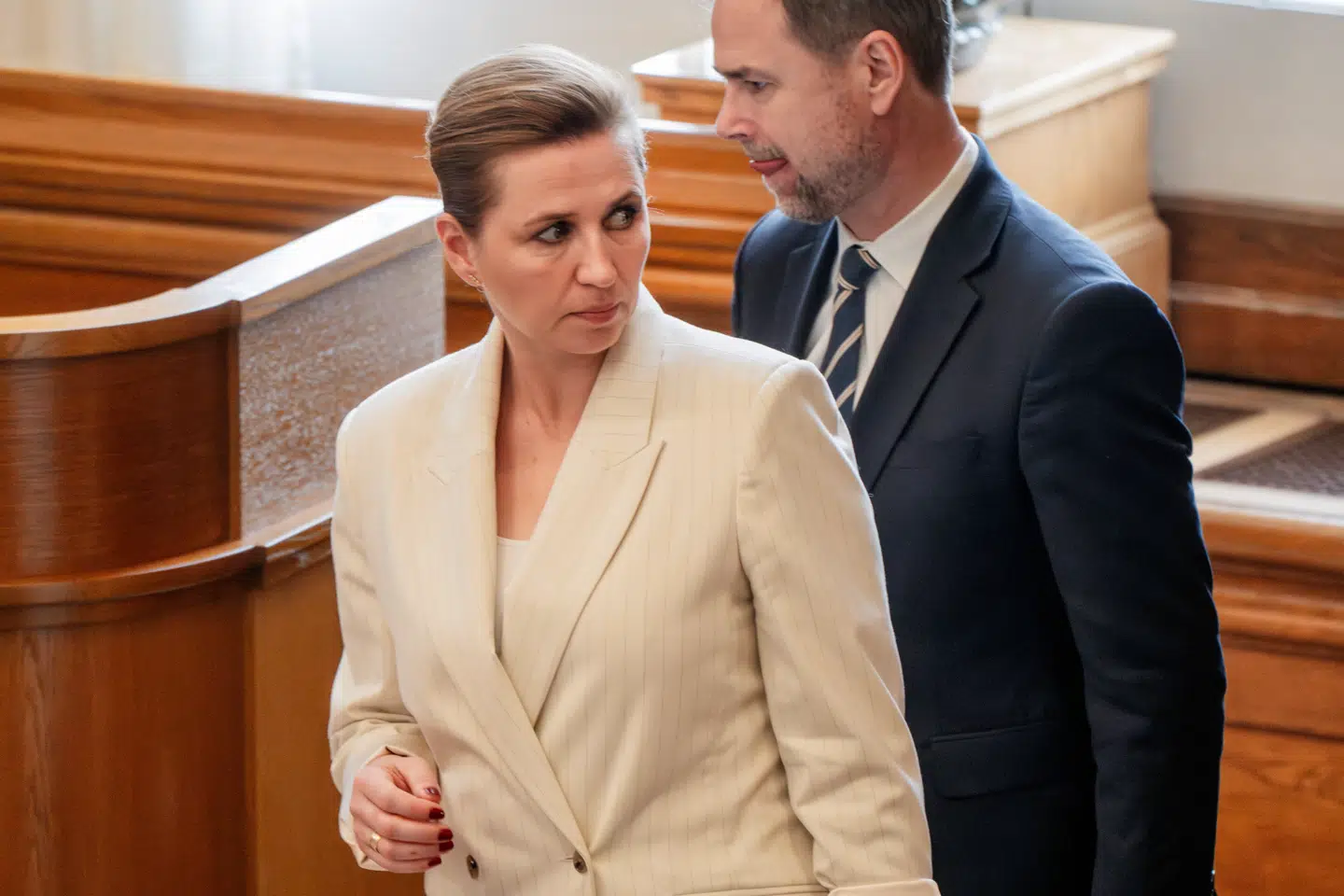 Da statsminister Mette Frederiksen (S) gik på talerstolen i folketingssalen for at udskrive valg, foreslog hun også indførelsen af en formueskat. Her ses statsministeren i folketingssalen i efteråret 2025.