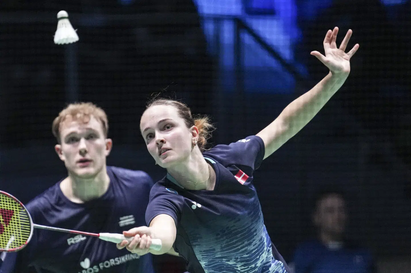 Mixeddoublen Christine Busch og Mads Vestergaard røg fredag ud af All England efter en generelt flot turnering. (Arkivfoto).