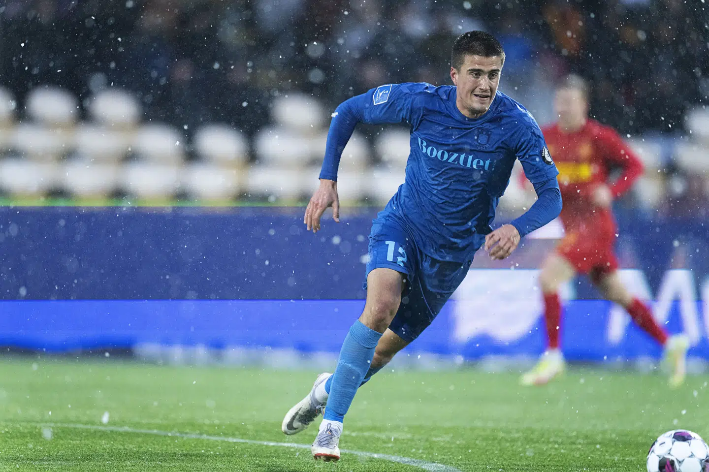 Målscorer Carl Björk har en fortid i Brøndby, hvor han fra 2021 til 2023 uden held forsøgte at slå igennem. (Arkivfoto).