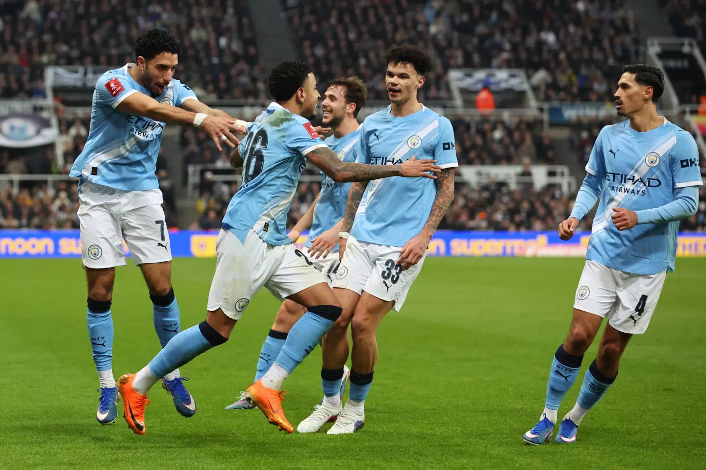 Manchester City har de seneste syv sæsoner været i mindst en FA Cup-semifinale. Med sejren over Newcastle er holdet i denne sæson videre til kvartfinalerne.