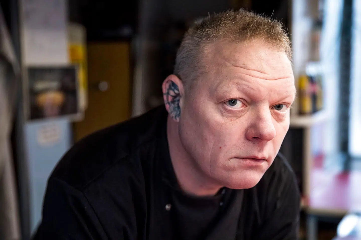 Problemer ved Anker Jørgensens Plads i Sydhavnen. Morten "Øre" Andersen der har pølsevognen ved Anker Jørgensens Plads.