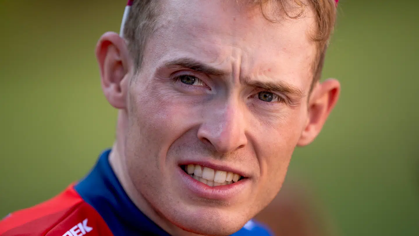 Mattias Skjelmose under presseseance med Lidl-Trek før det franske etapeløb Tour de France i Lille i Frankrig torsdag den 3. juli 2025.