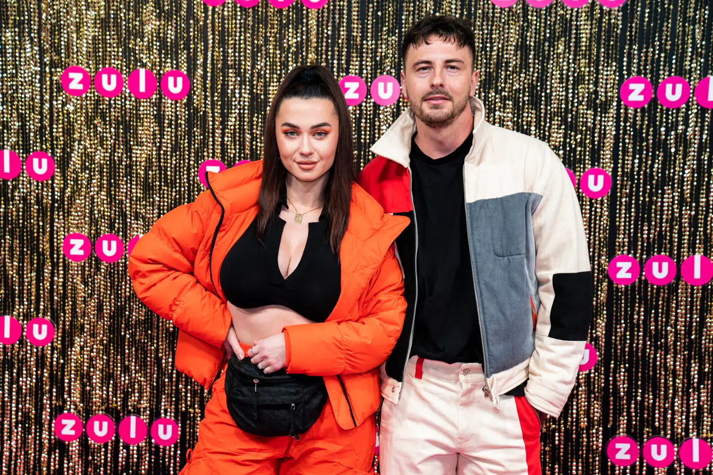 Irina og Faustix på den røde løber ved Zulu Awards i 2021, da de to stadig var et par.