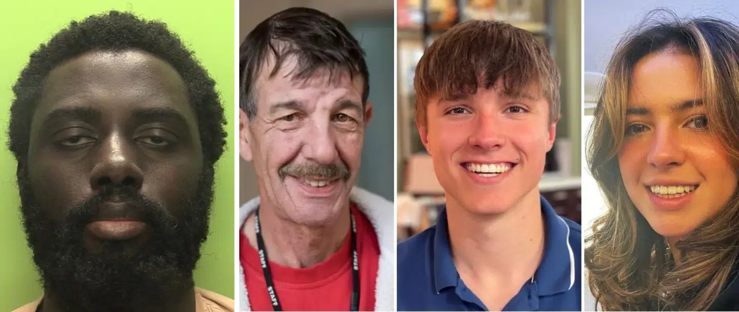 I juni 2023 dræbte Valdo Calocane tre mennesker i Nottingham – den 65-årige pedel Ian Coates (til venstre) og to 19-årige universitetsstuderende, Barnaby Webber og Grace O’Malley-Kumar. Undlod myndighederne at gribe ind over for den psykotiske Calocane, fordi de var bange for politisk korrekthed?