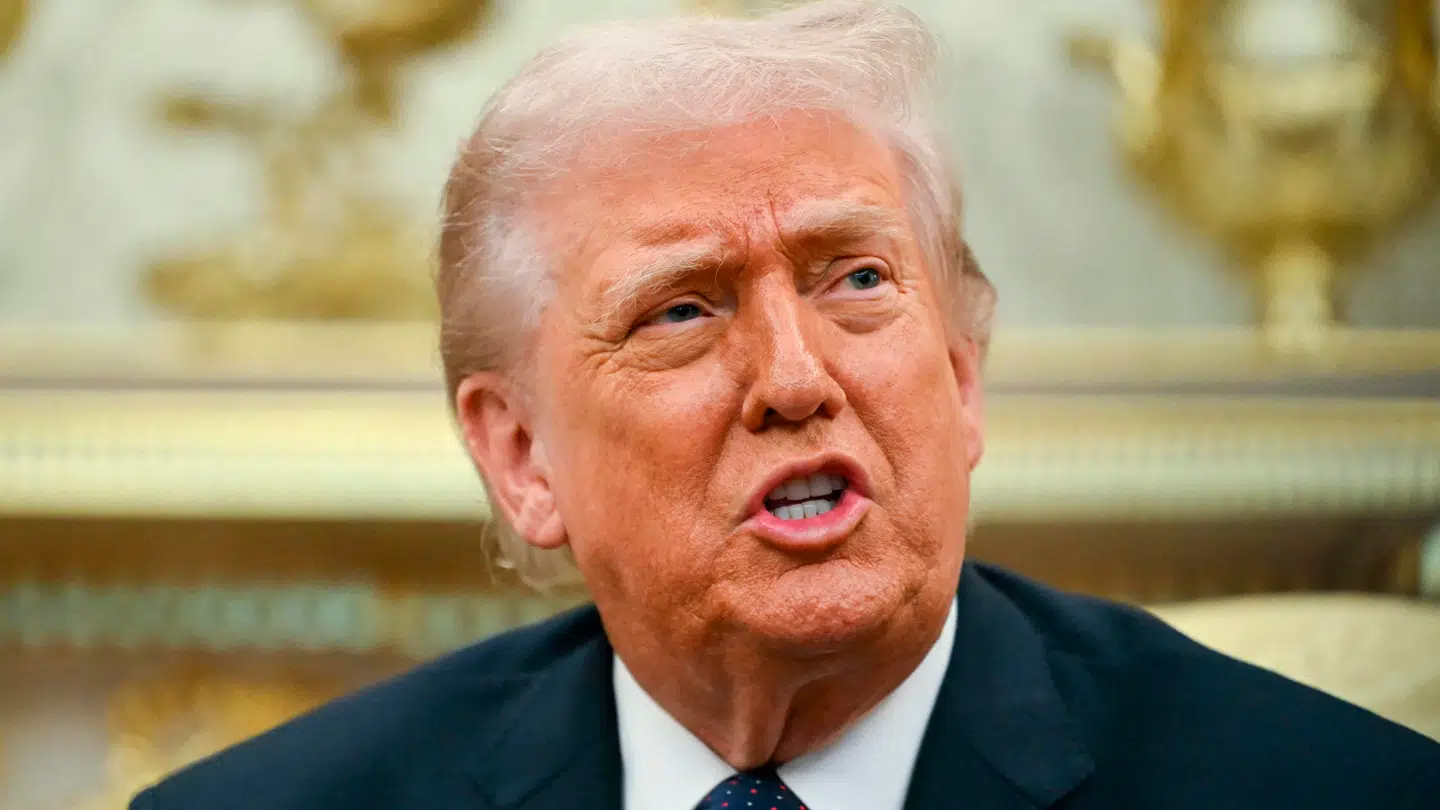 Donald Trump er stiktosset over Iran mine trusler.