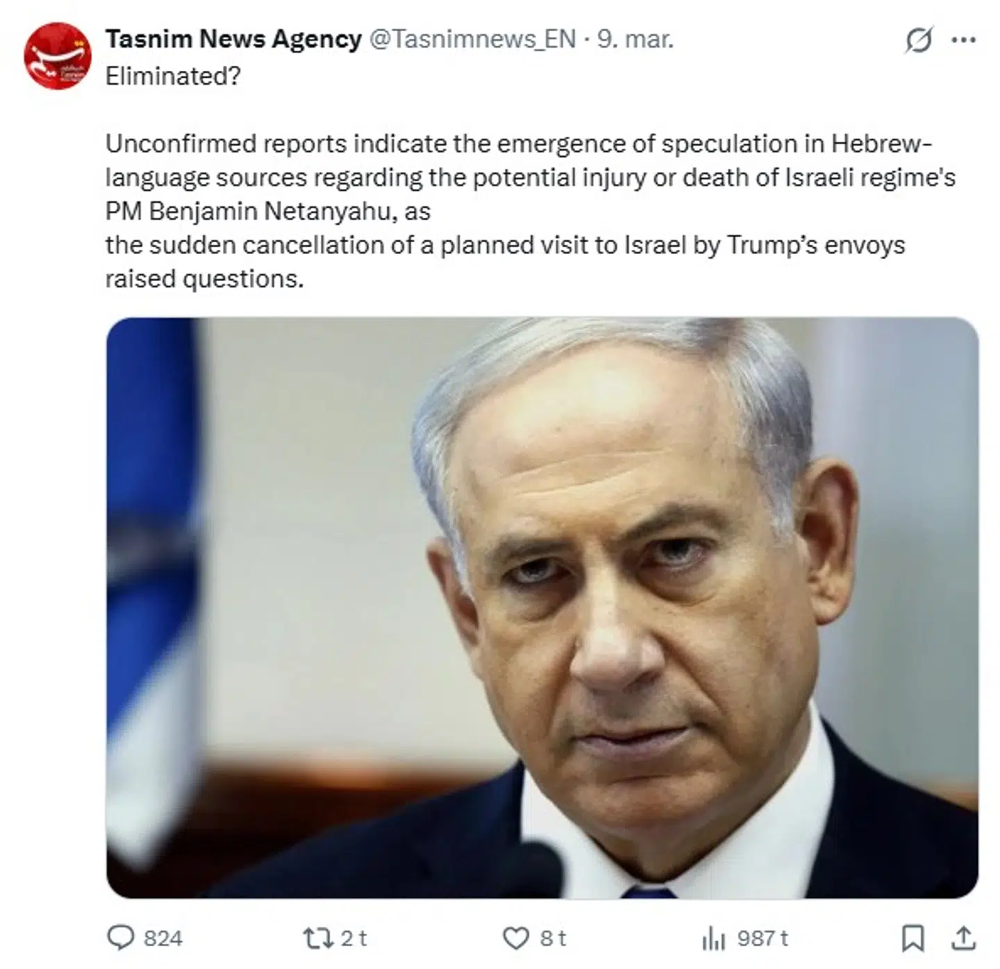 Endnu et bevis på den misinformation, som findes i enorme mængder på nettet i forbindelse med krigen i Iran. Der er ingen beviser på, at Israels premierminister, Benjamin Netanyahu, er enten død eller såret.