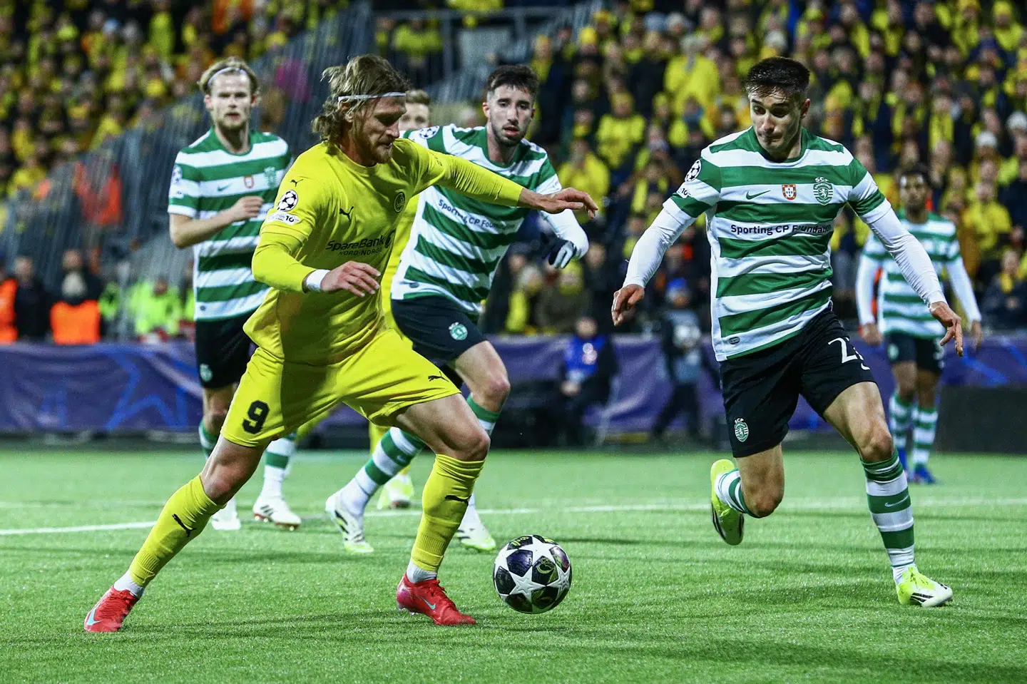 Med sin fuldtræffer mod Sporting har Kasper Høgh scoret fem Champions League-mål i 2026.