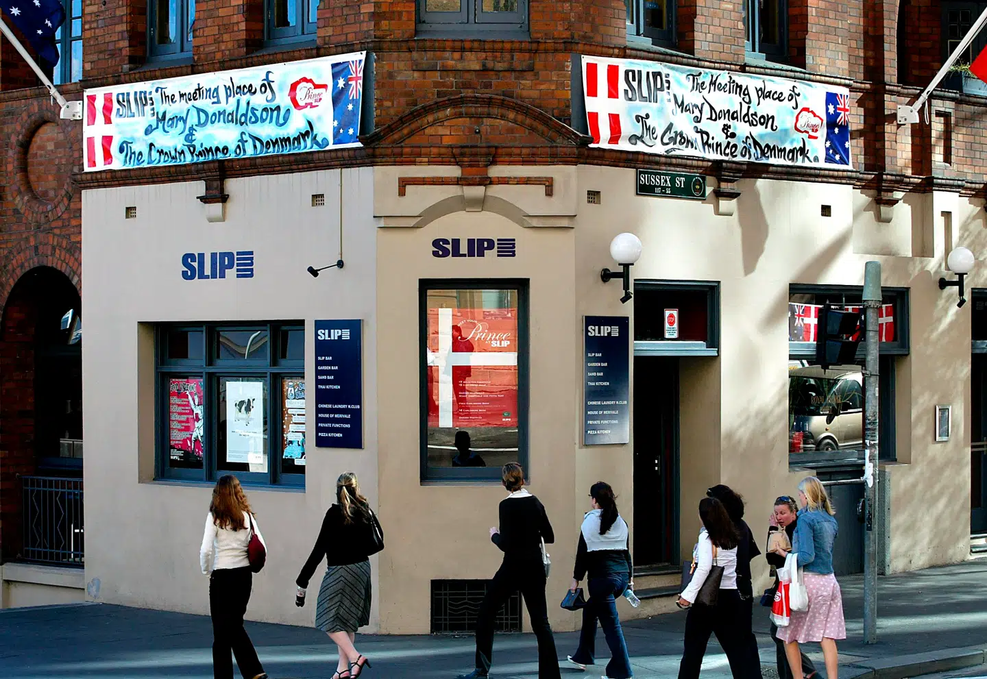 Baren Slip Inn, hvor Frederik og Mary mødtes i år 2000.