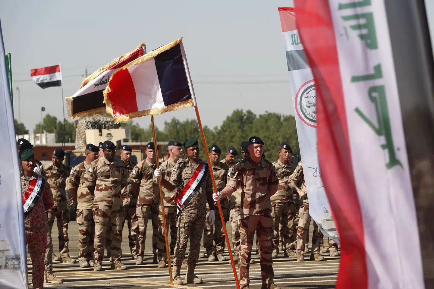 Franske soldater i Irak er en del af en multinational mission, der støtter lokale styrker i deres kamp mod militante fra Islamisk Stat. (Arkivfoto).